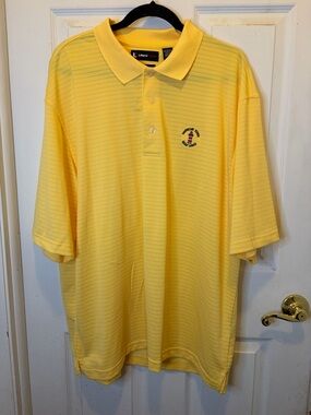 Harbour Town Golf Links Technodry Yellow Short-Sleeve Polo Shirt
